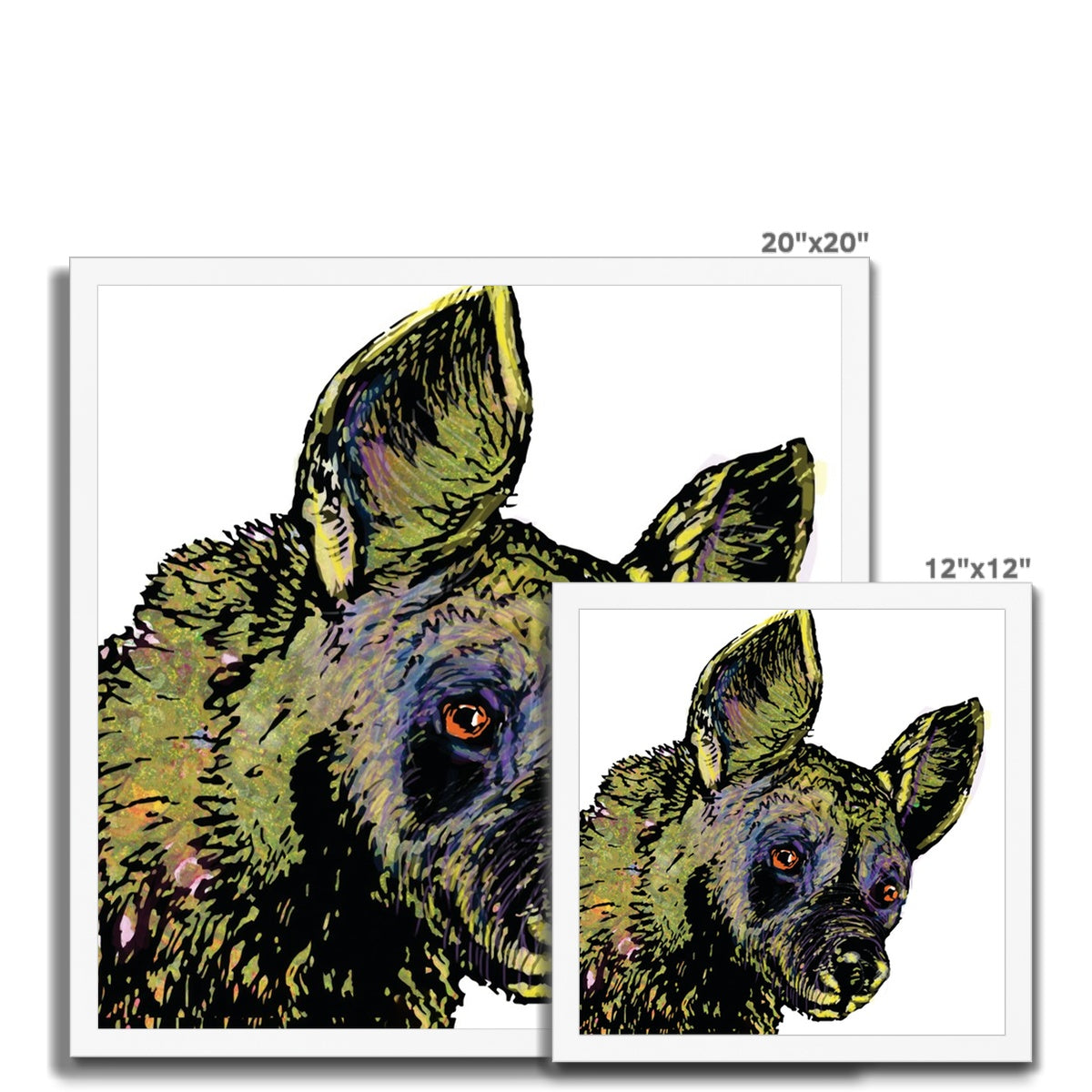 African Wild Dog Classic Framed Print