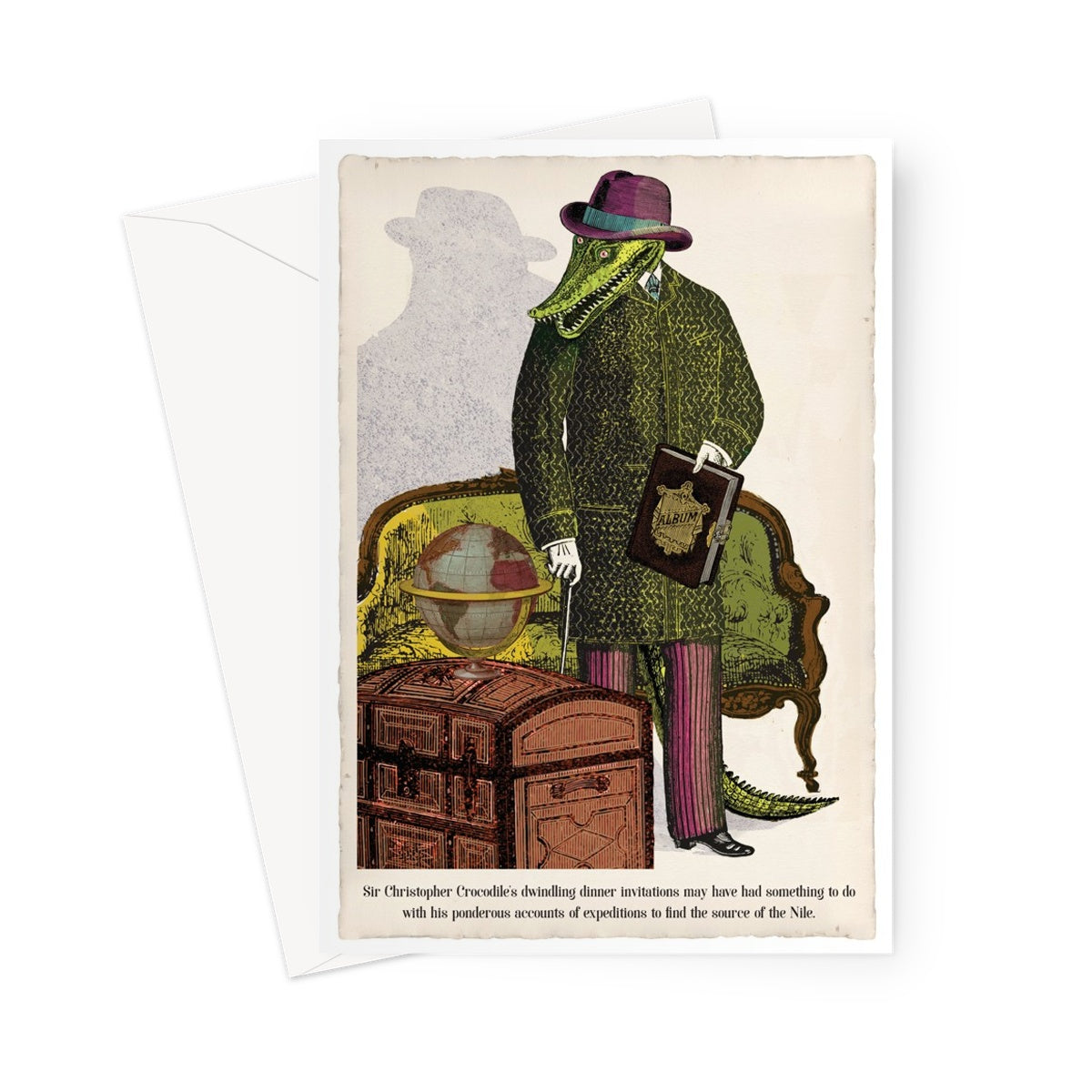 Sir Christopher Crocodile | Animabilia Greeting Card