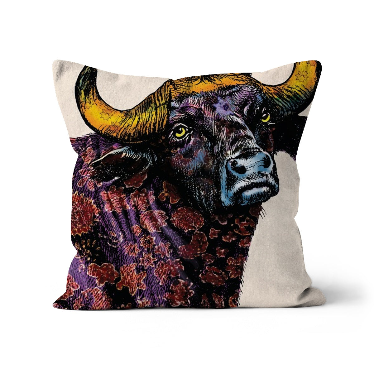 African Buffalo Classic Cushion