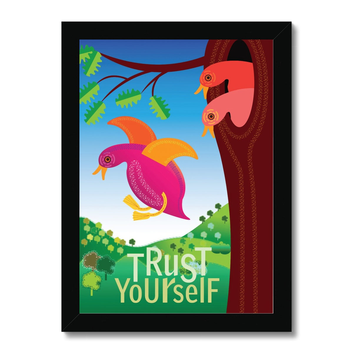 Trust Yourself: Mindfulness Framed Print