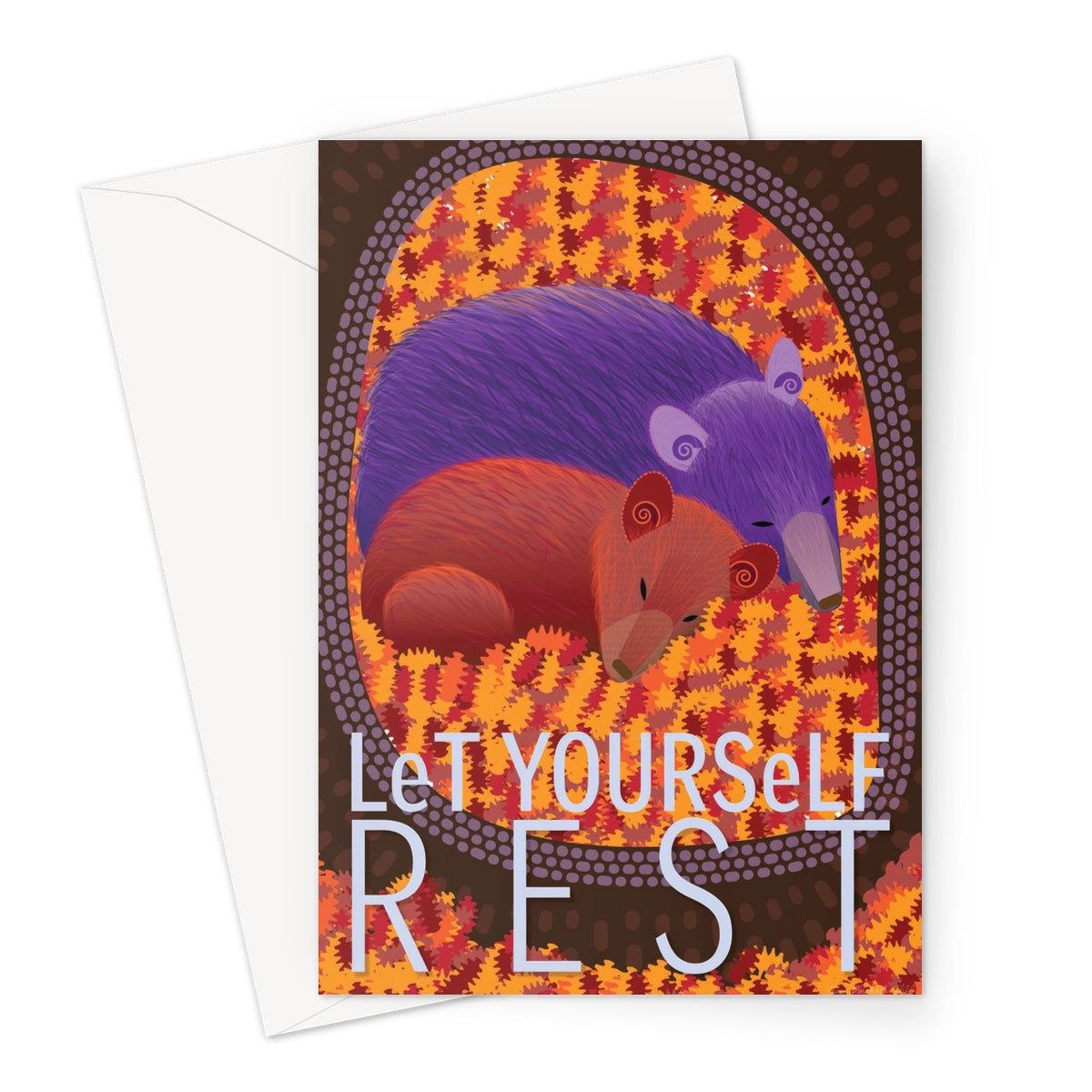 Let Yourself Rest: Mindfulness Greeting Card