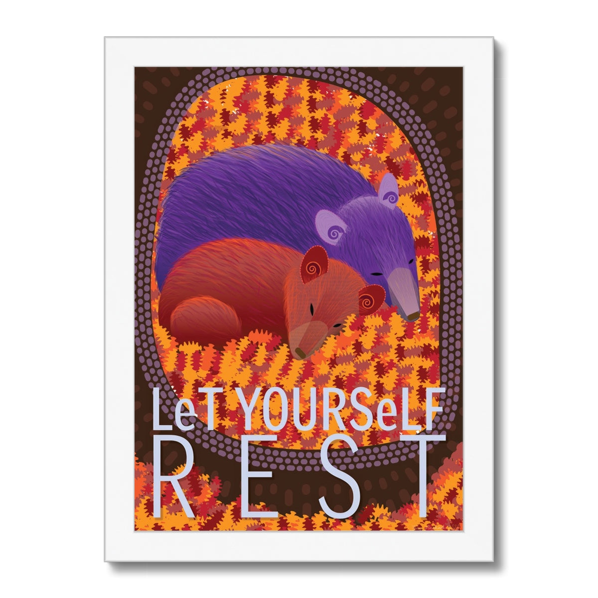 Let Yourself Rest: Mindfulness Framed Print