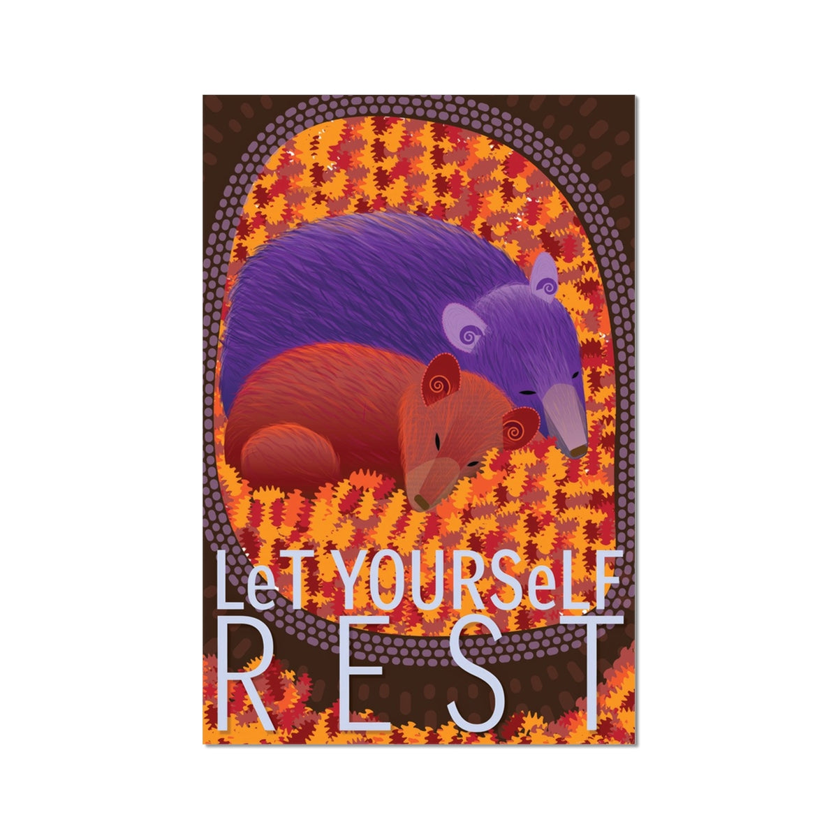 Let Yourself Rest: Mindfulness Wall Art Poster