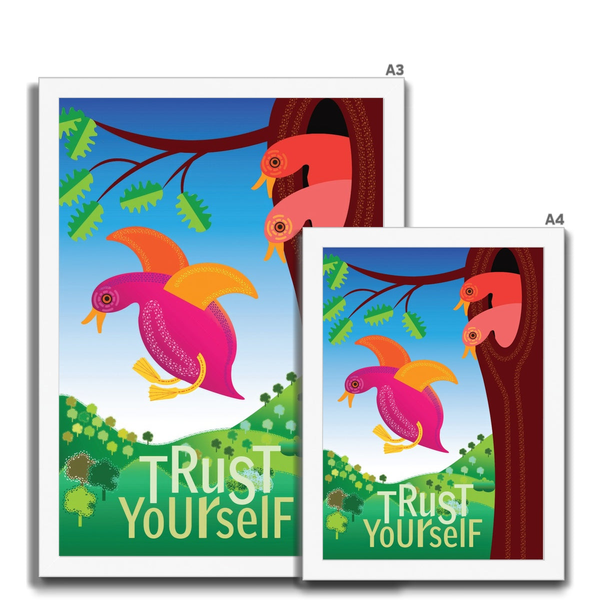 Trust Yourself: Mindfulness Framed Print