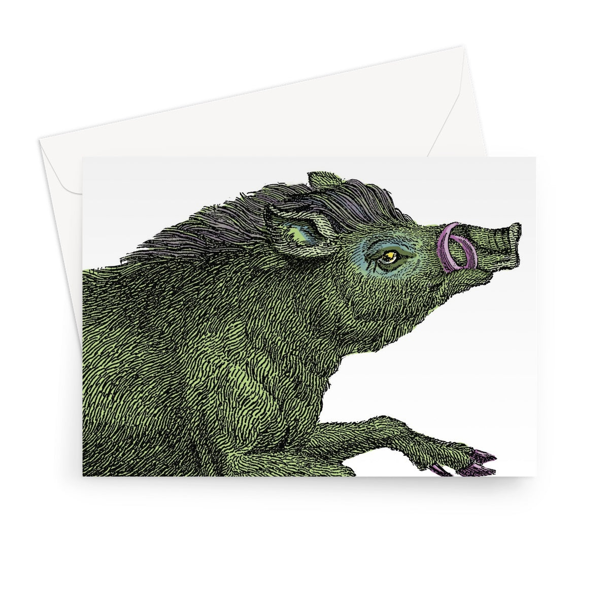 Warthog  Classic Greeting Card