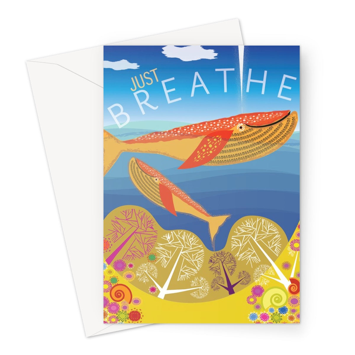 Just Breathe: Mindfulness Greeting Card