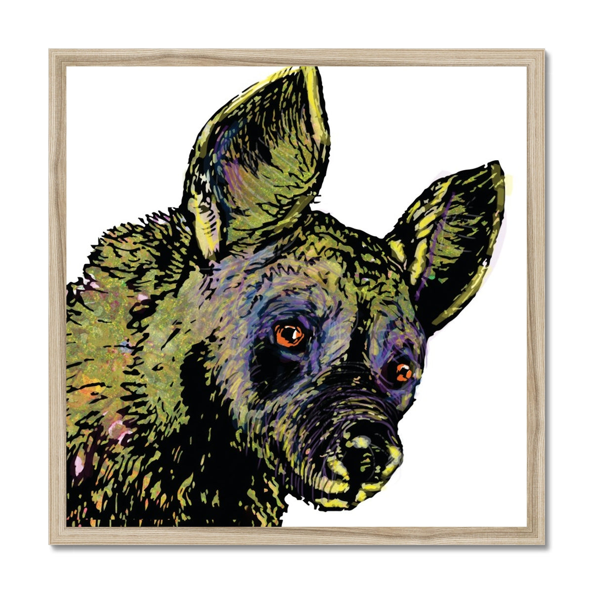 African Wild Dog Classic Framed Print