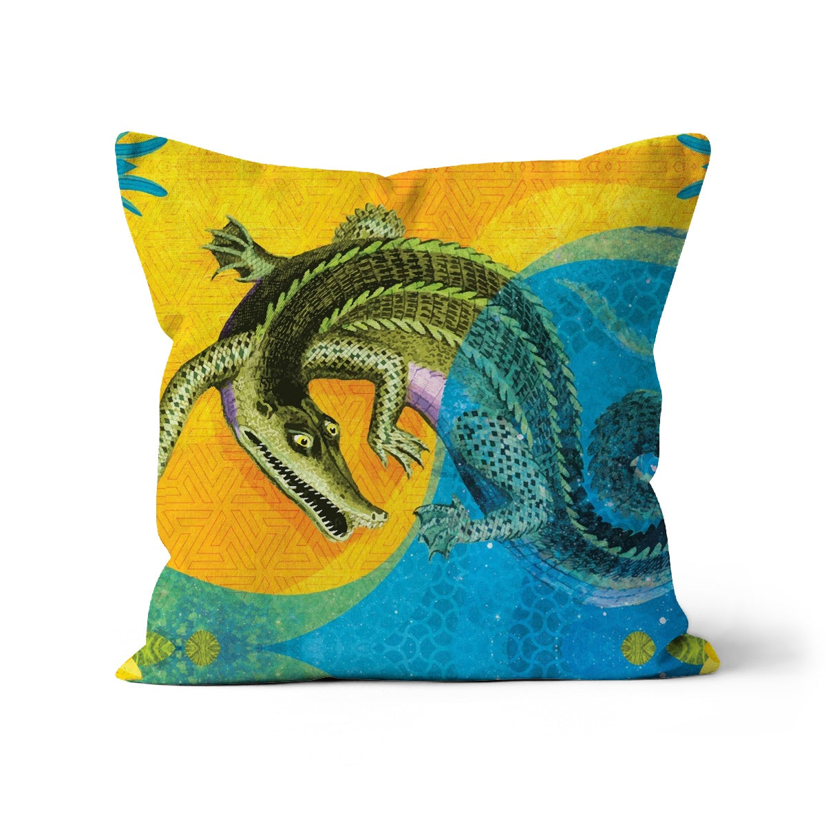 Africa Dreaming Crocodile Cushion