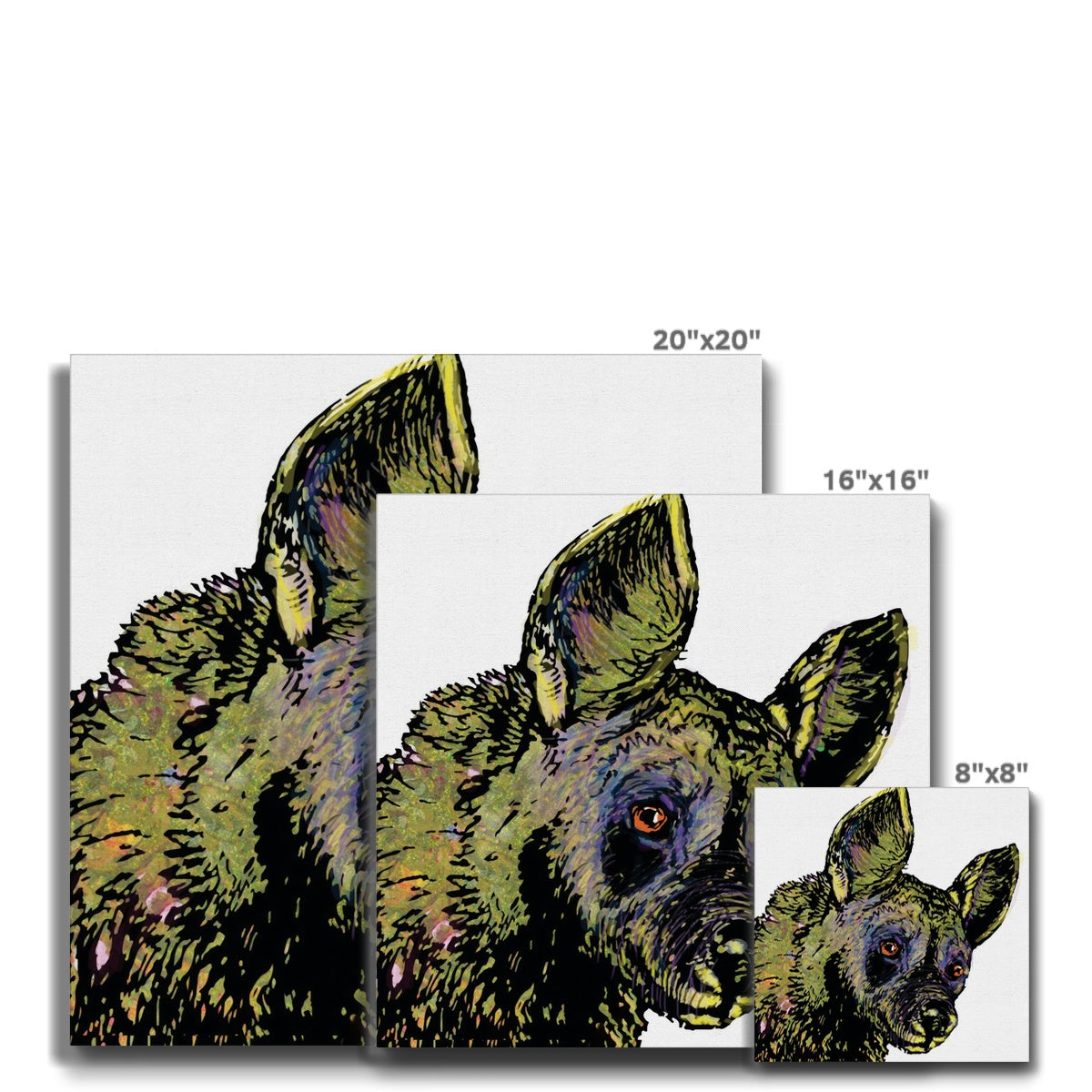 African Wild Dog Classic Eco Canvas