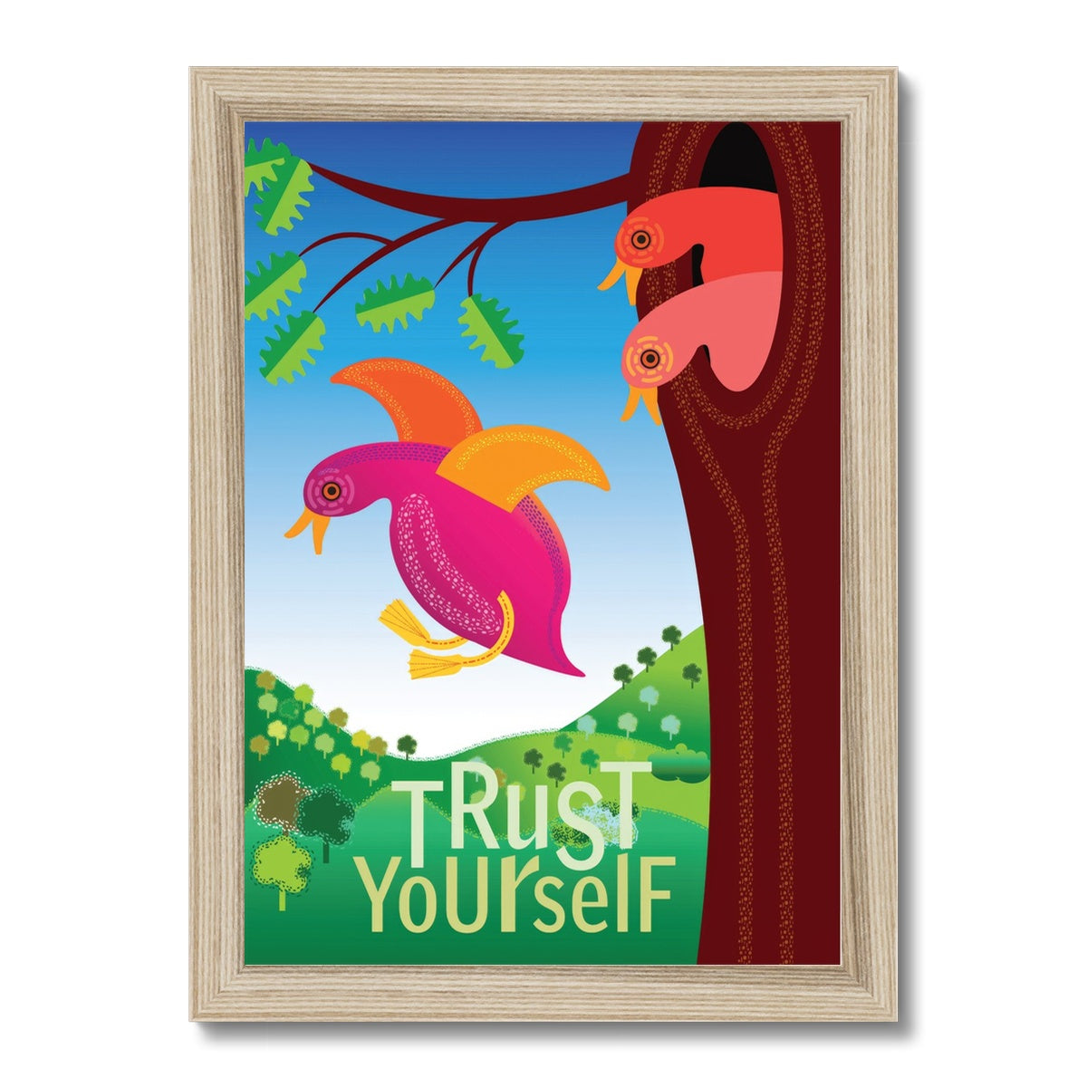 Trust Yourself: Mindfulness Framed Print