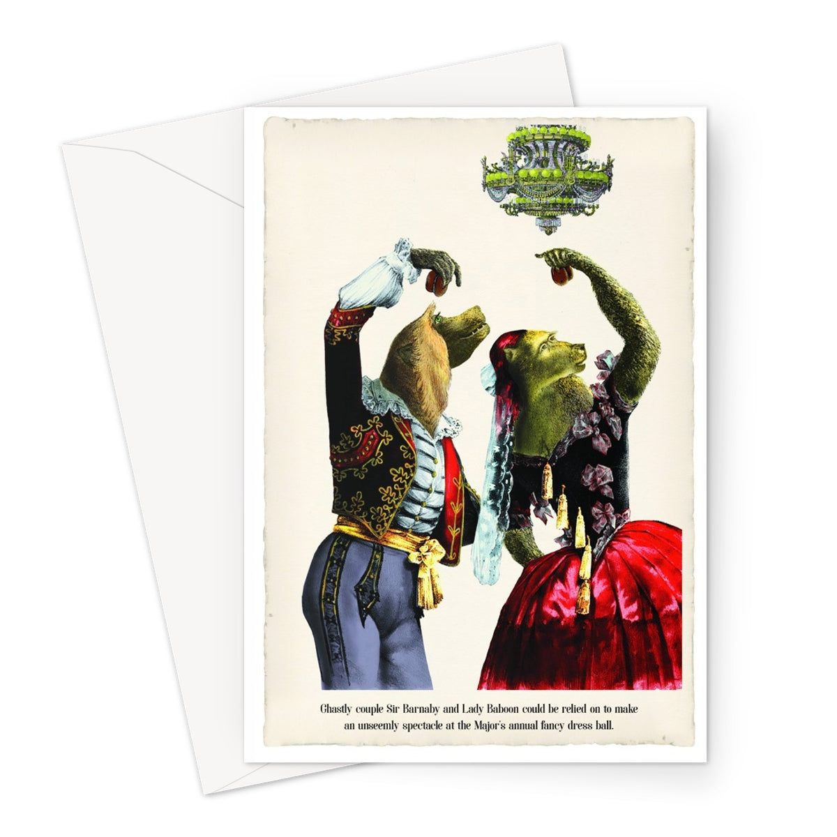 Sir Barnaby and Lady Baboon | Animabilia Greeting Card