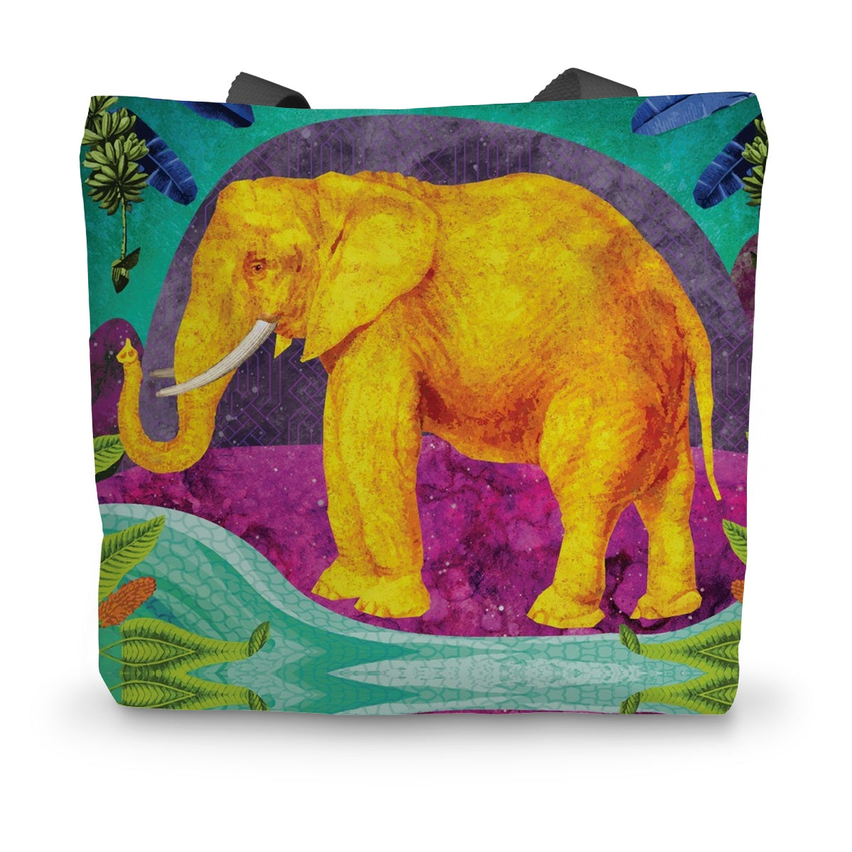 Africa Dreaming Elephant Canvas Tote Bag