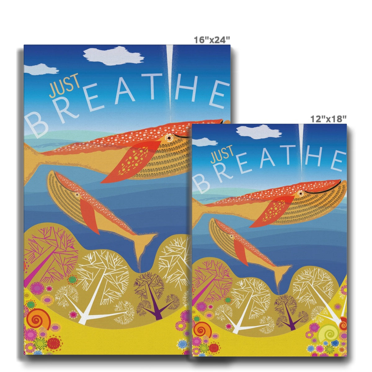 Just Breathe: Mindfulness Eco Canvas