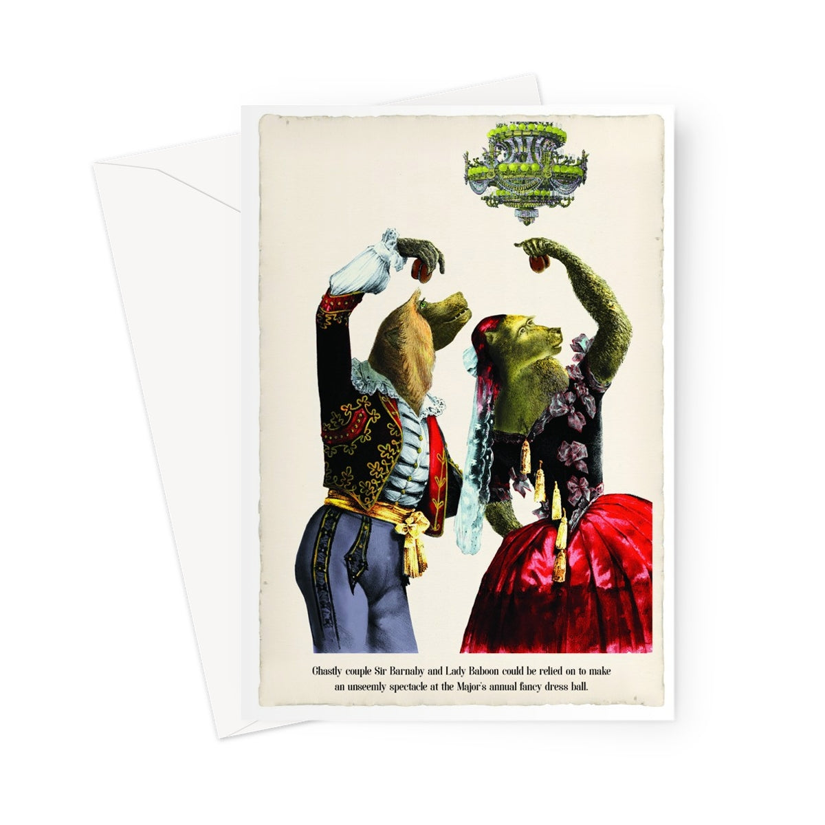 Sir Barnaby and Lady Baboon | Animabilia Greeting Card