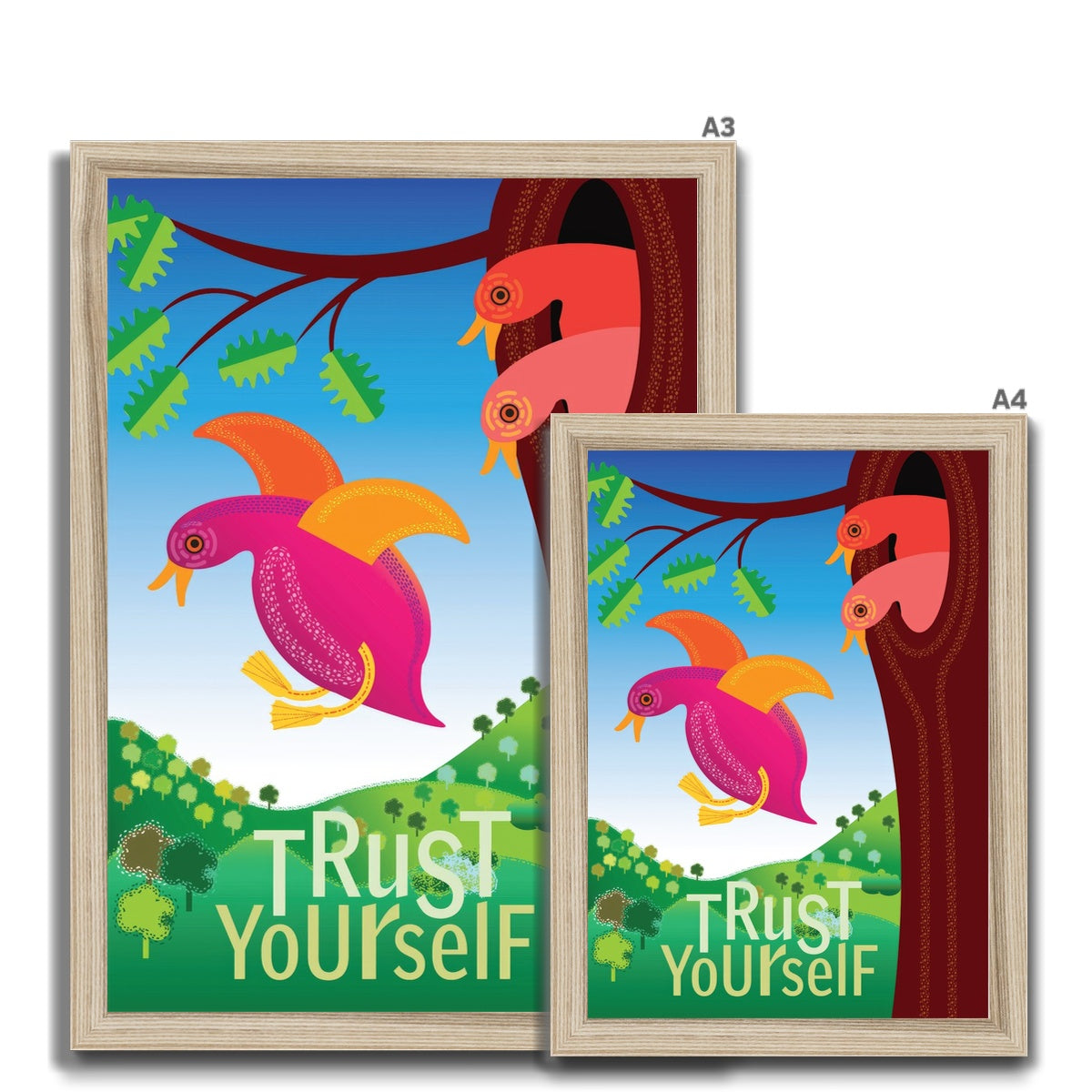 Trust Yourself: Mindfulness Framed Print