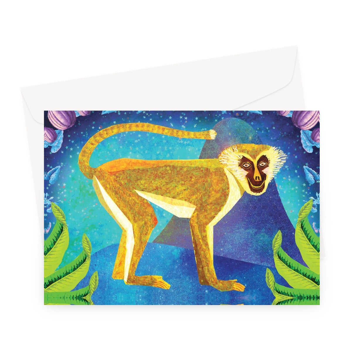 Africa Dreaming Monkey Greeting Card