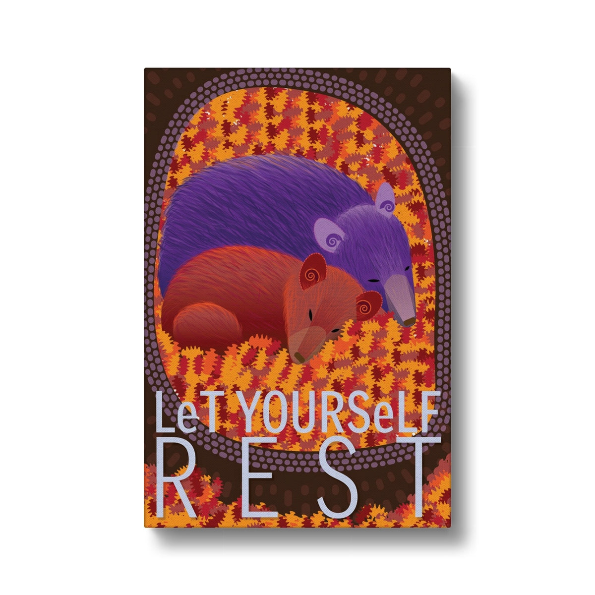 Let Yourself Rest: Mindfulness Eco Canvas