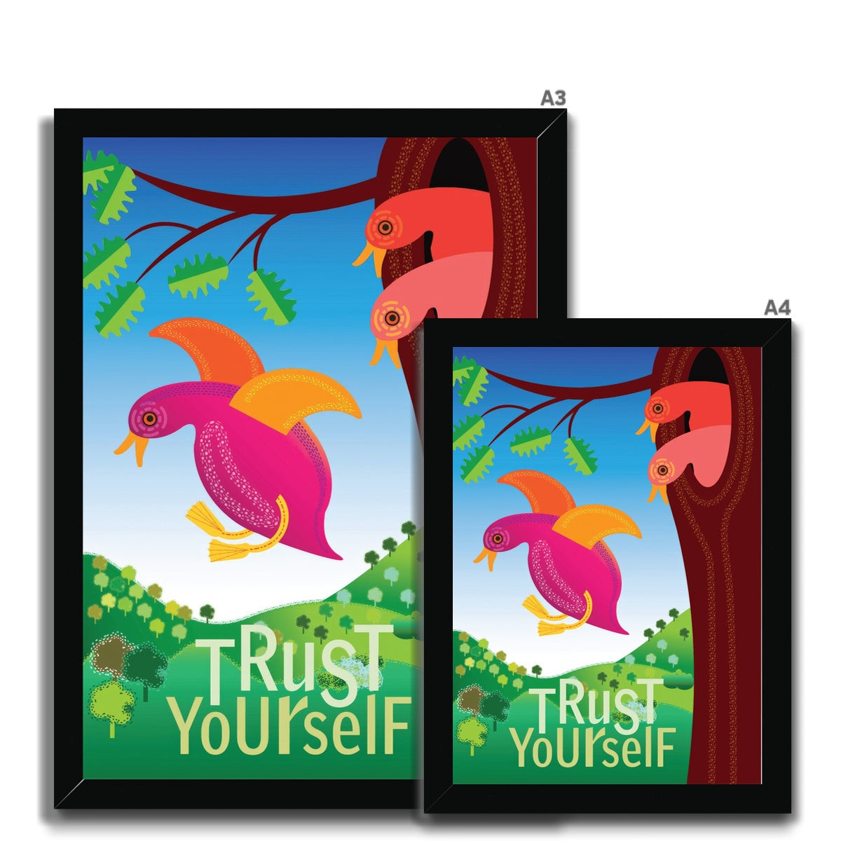 Trust Yourself: Mindfulness Framed Print