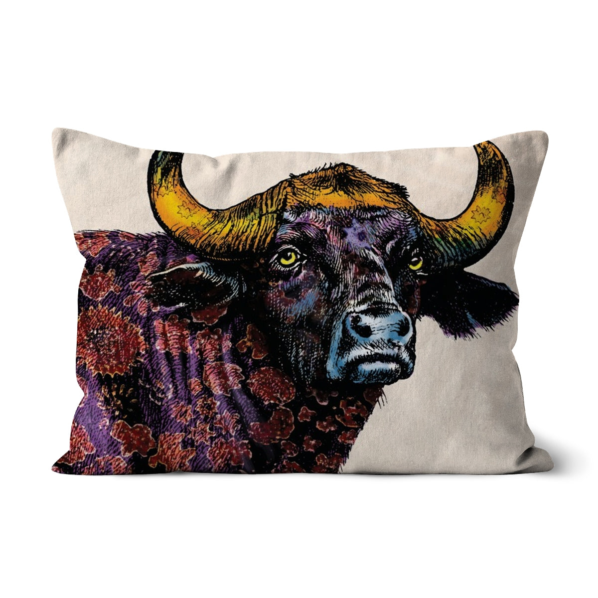 African Buffalo Classic Cushion