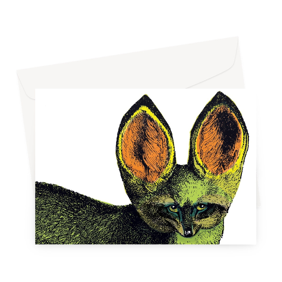 Bat-eared Fox Classic Greeting Card