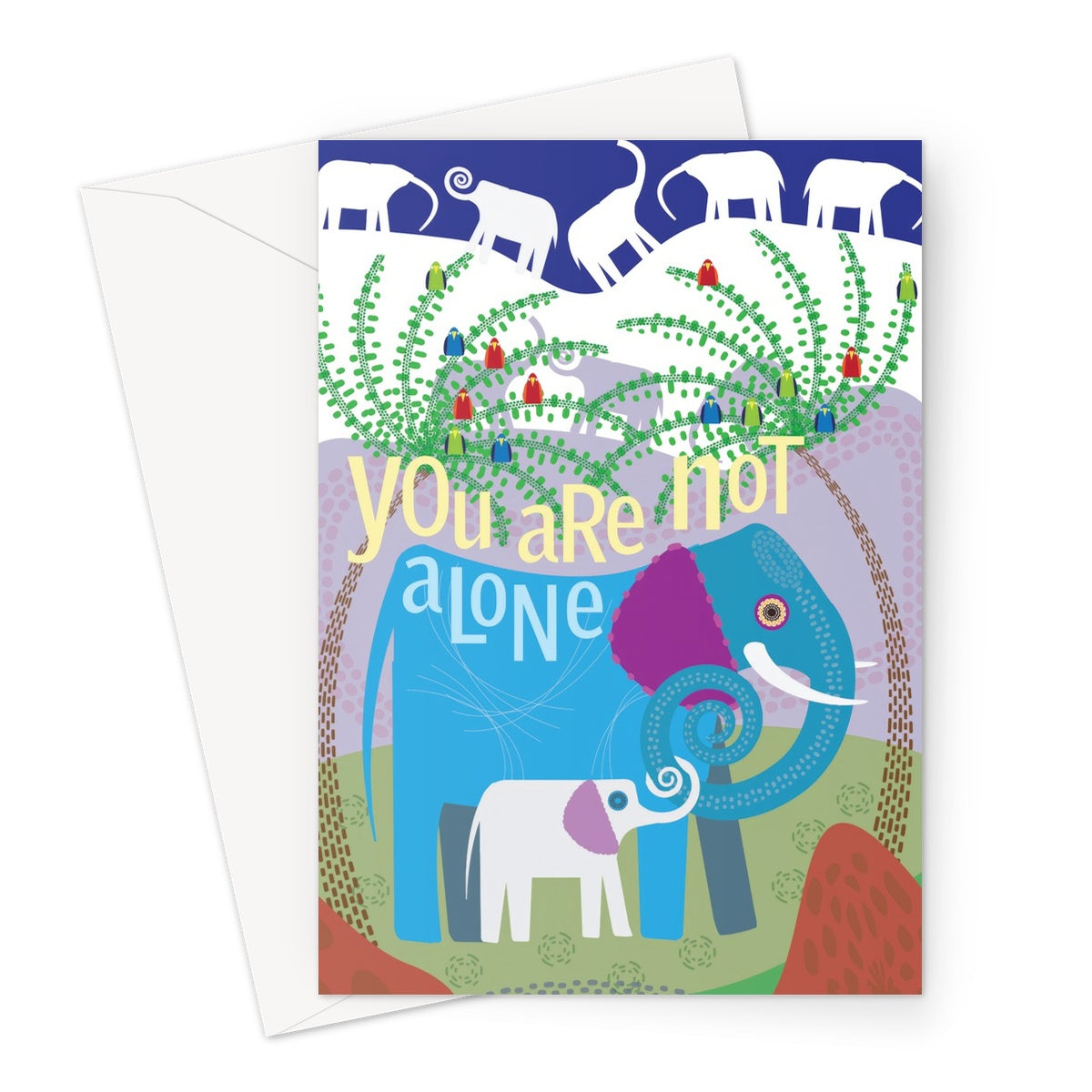 You Are Not Alone: Mindfulness Greeting Card