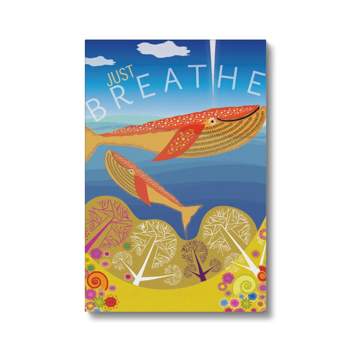 Just Breathe: Mindfulness Eco Canvas