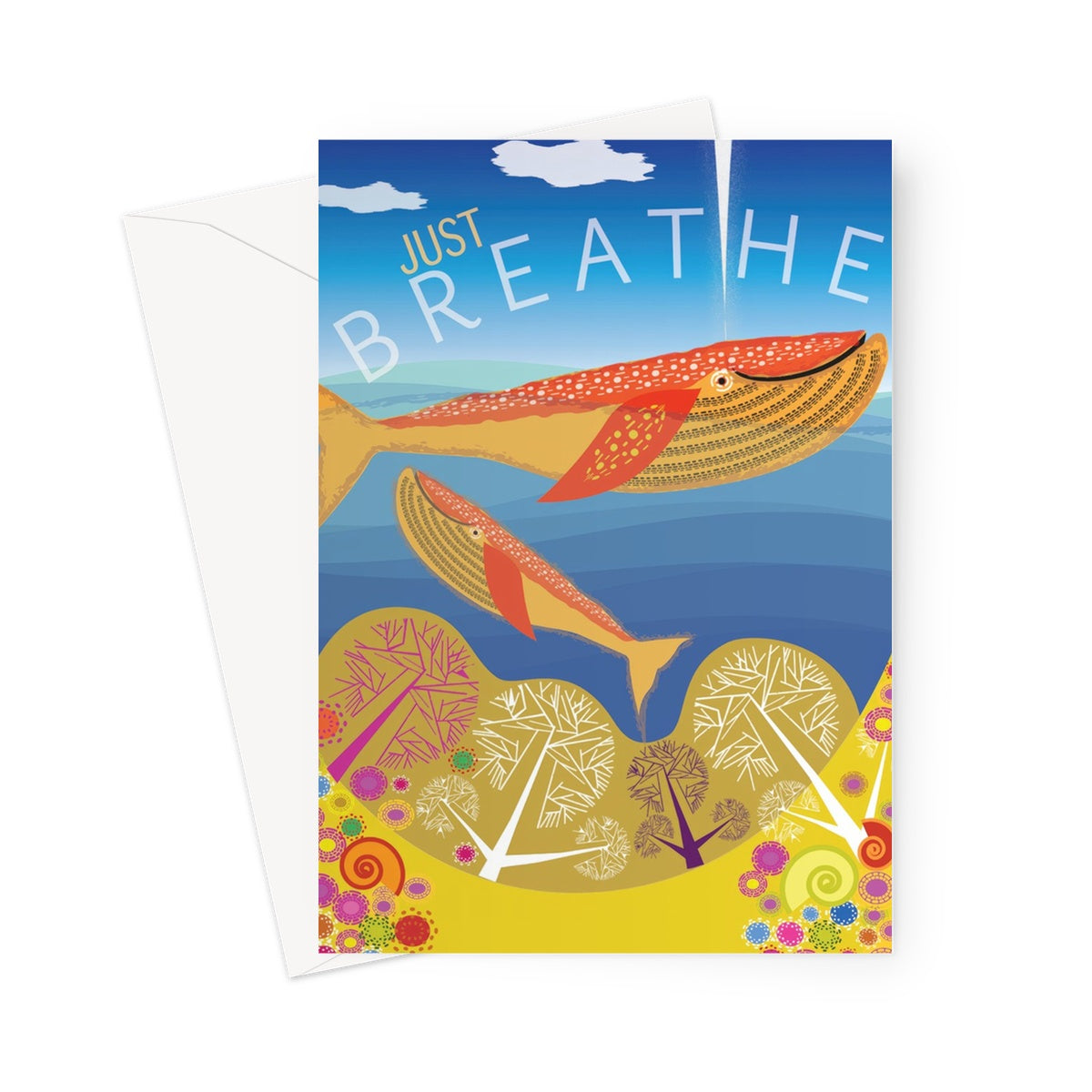 Just Breathe: Mindfulness Greeting Card