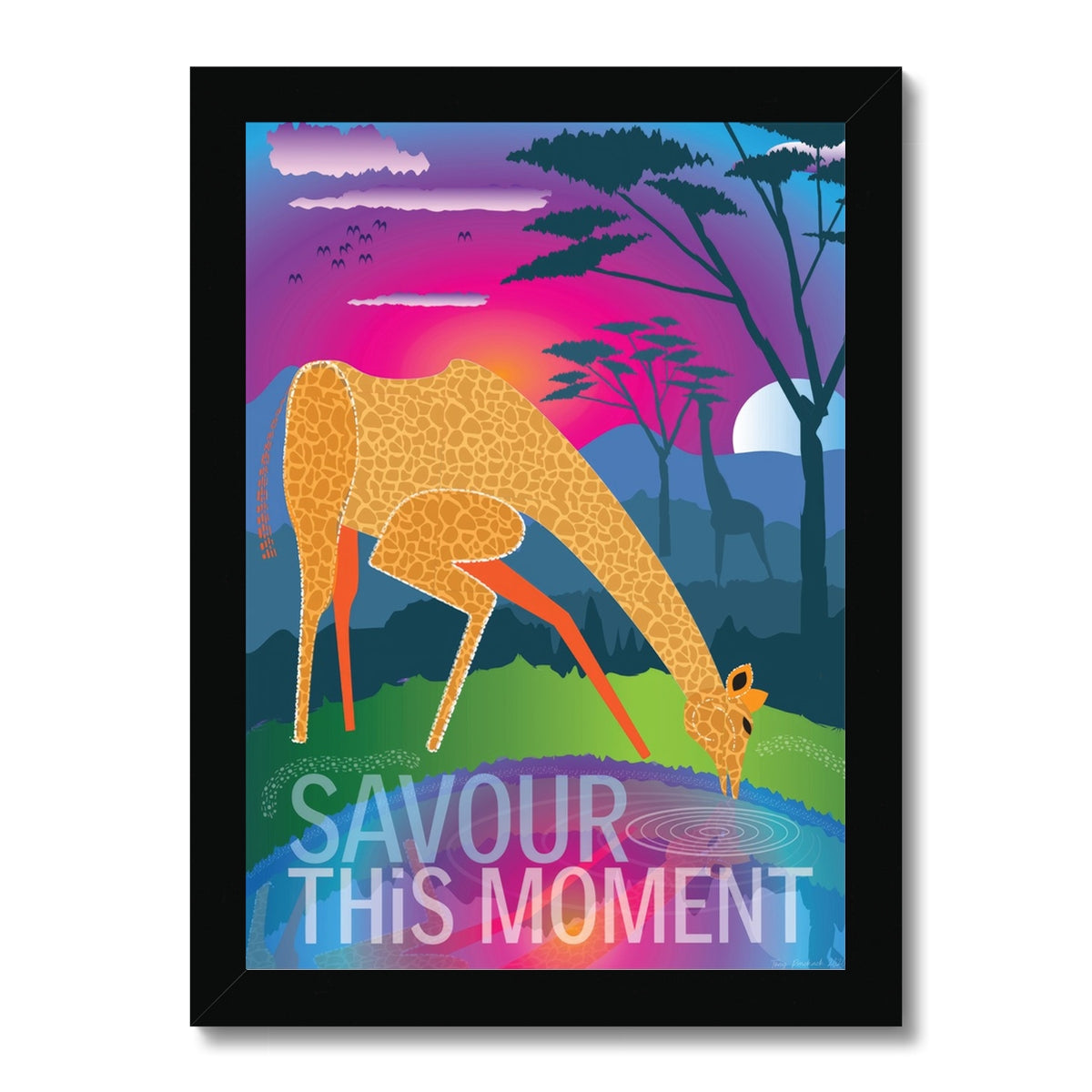 Savour This Moment: Mindfulness Framed Print