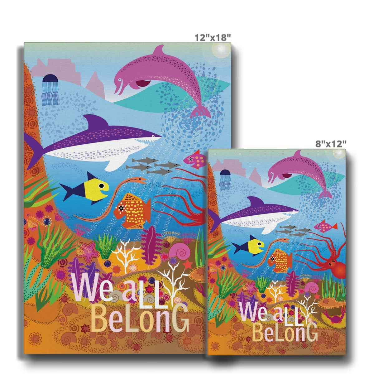 We All Belong: Mindfulness Eco Canvas