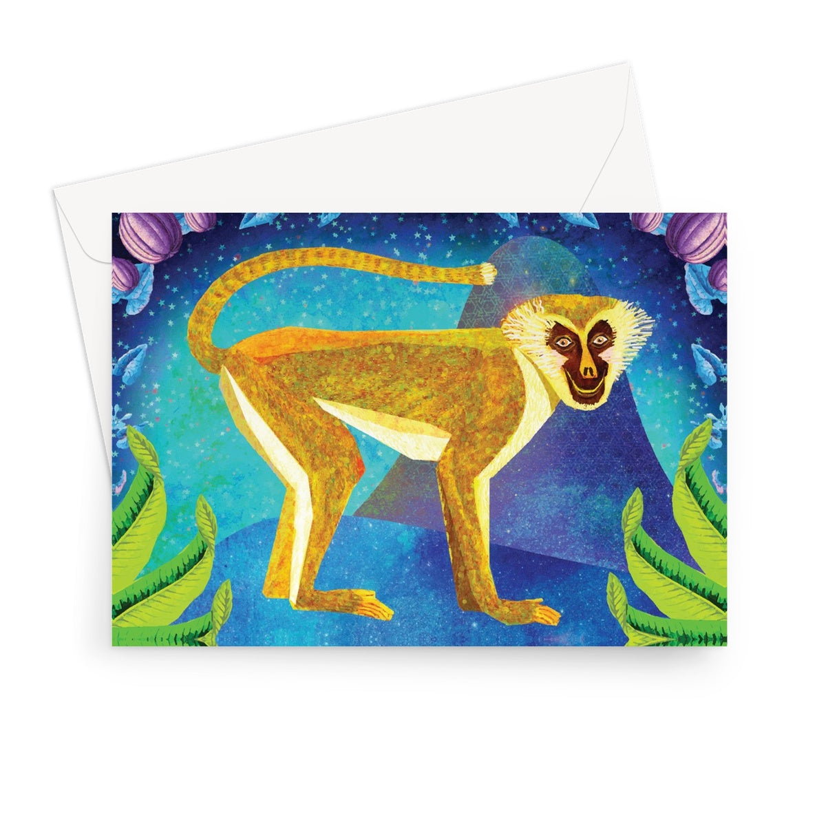 Africa Dreaming Monkey Greeting Card