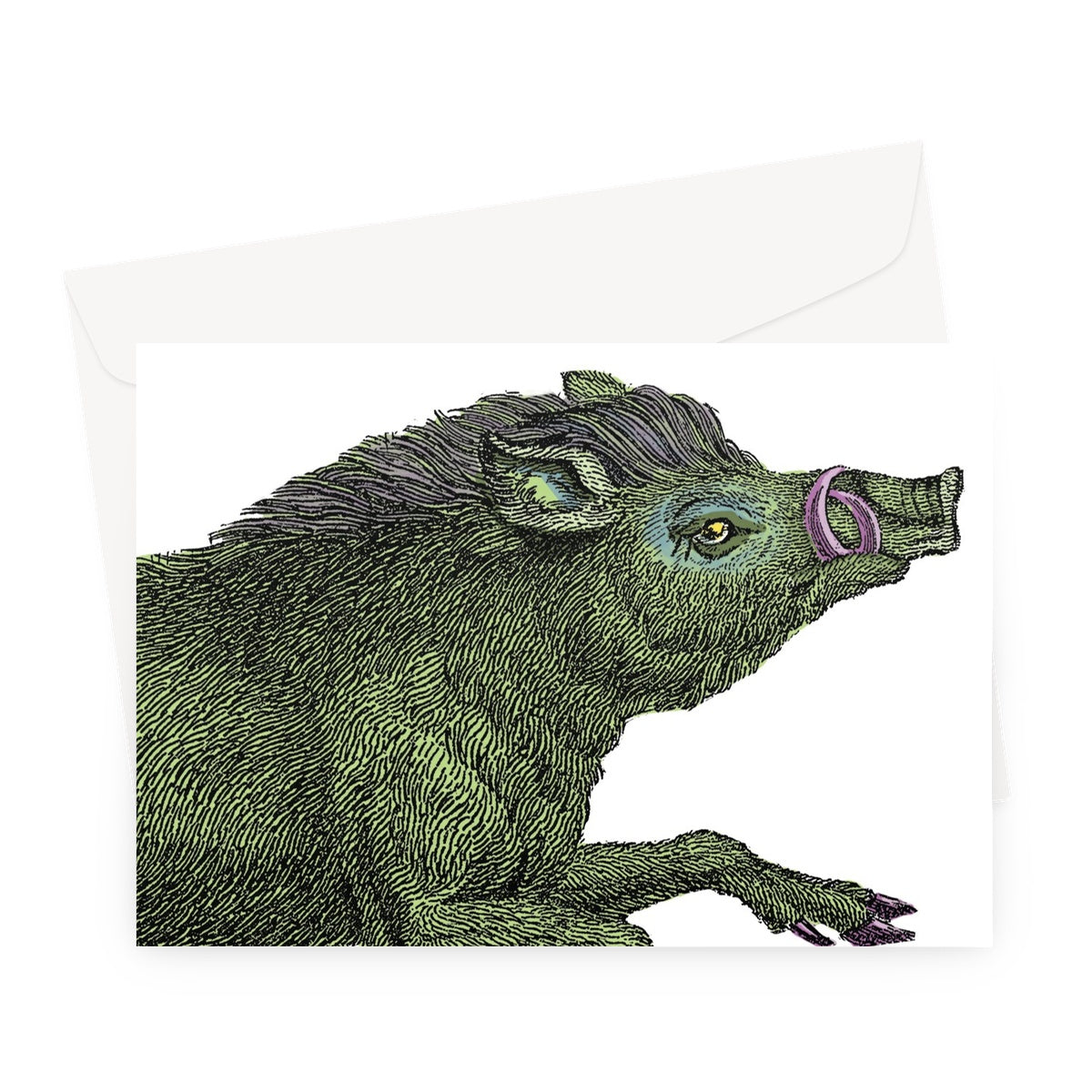 Warthog  Classic Greeting Card