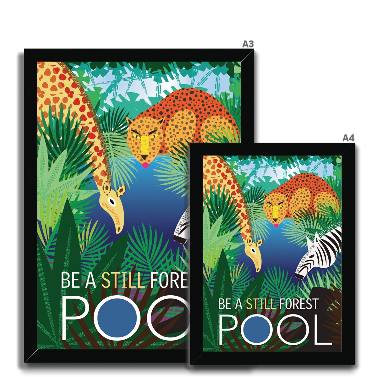 Still Forest Pool: Mindfulness Framed Print