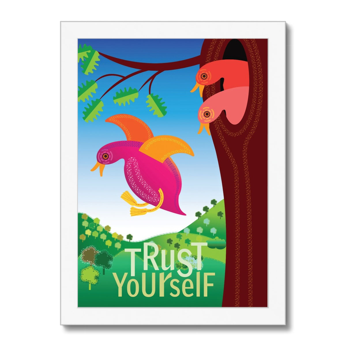 Trust Yourself: Mindfulness Framed Print