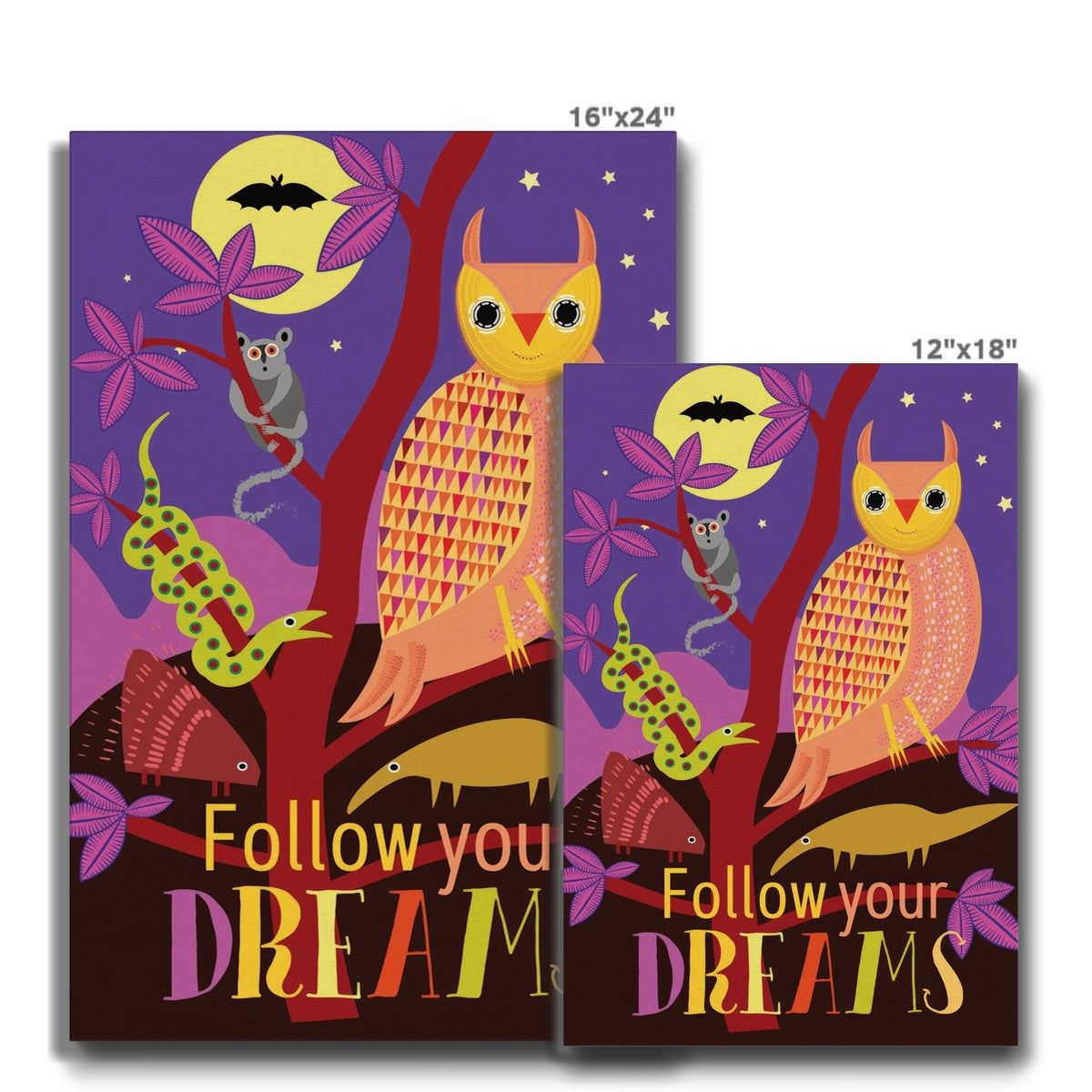 Follow Your Dreams: Mindfulness Eco Canvas