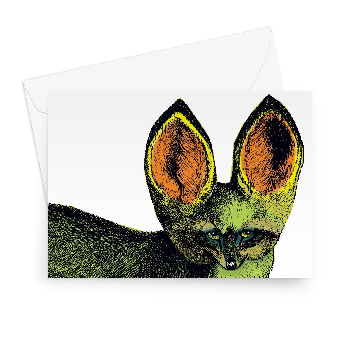 Bat-eared Fox Classic Greeting Card