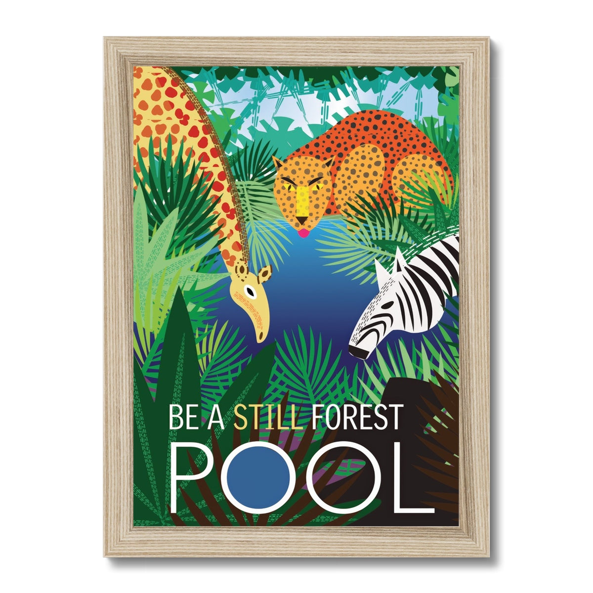 Still Forest Pool: Mindfulness Framed Print