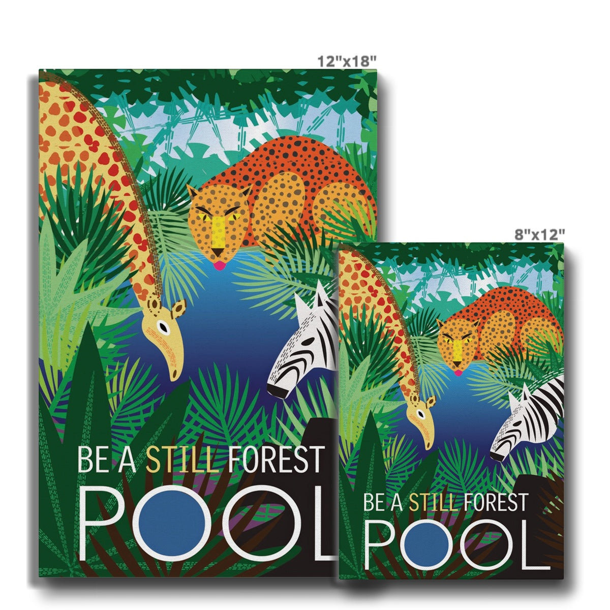 Still Forest Pool: Mindfulness Eco Canvas