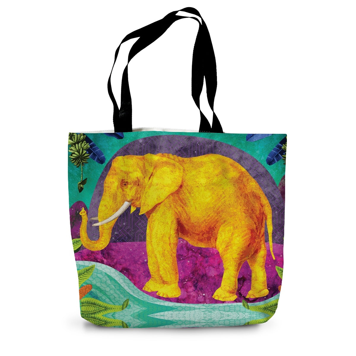 Africa Dreaming Elephant Canvas Tote Bag