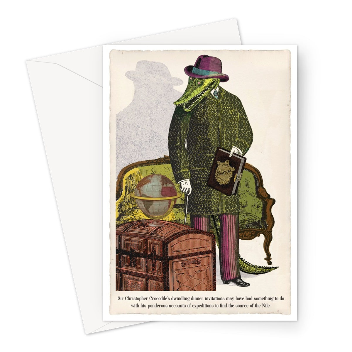 Sir Christopher Crocodile | Animabilia Greeting Card