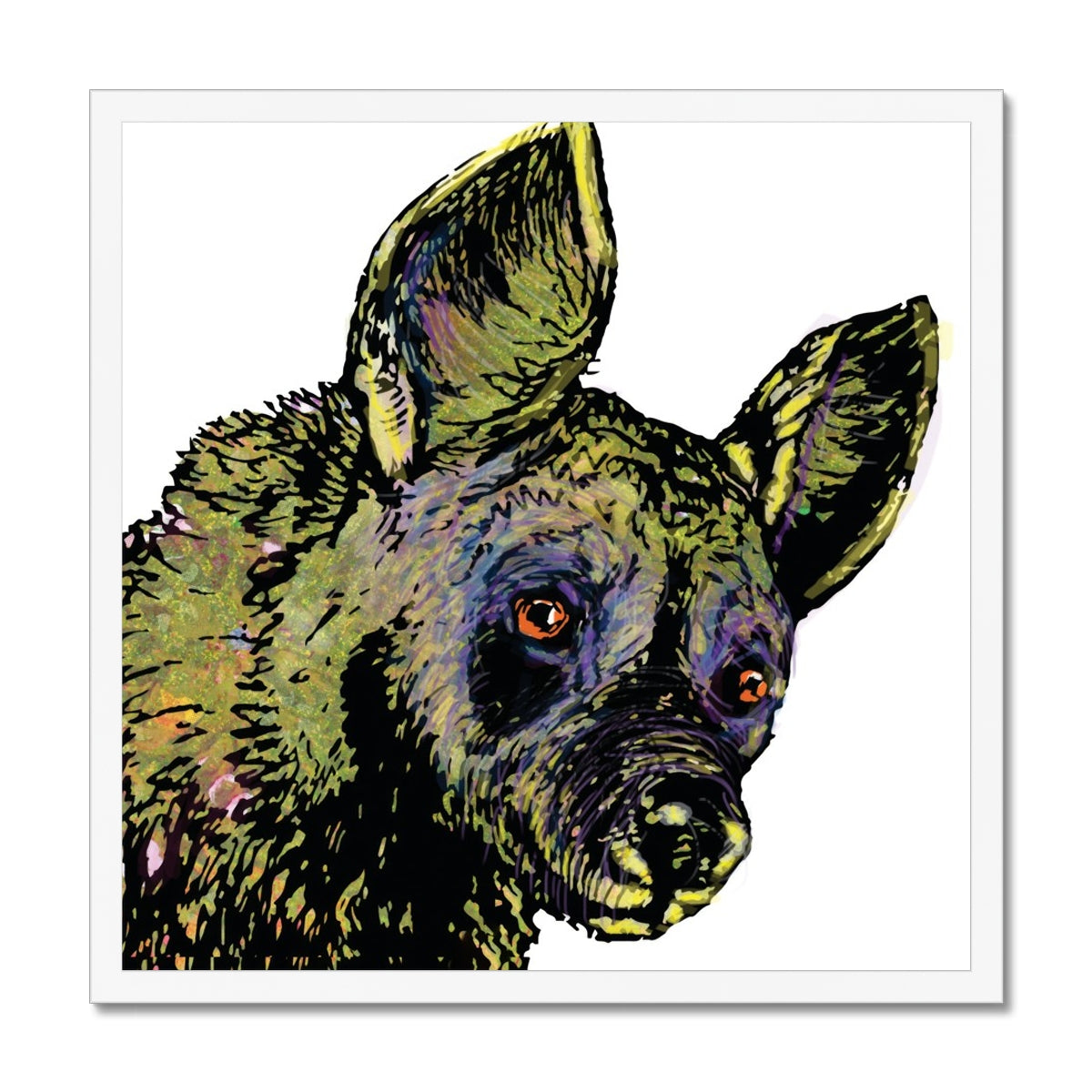 African Wild Dog Classic Framed Print