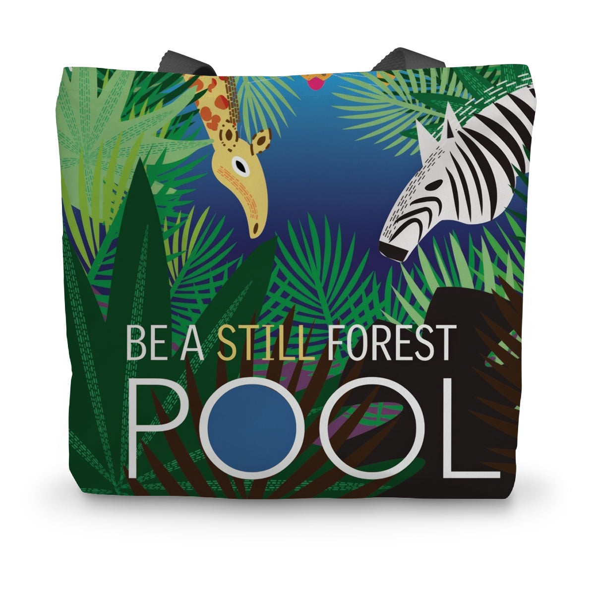 Still Forest Pool: Mindfulness Canvas Tote Bag