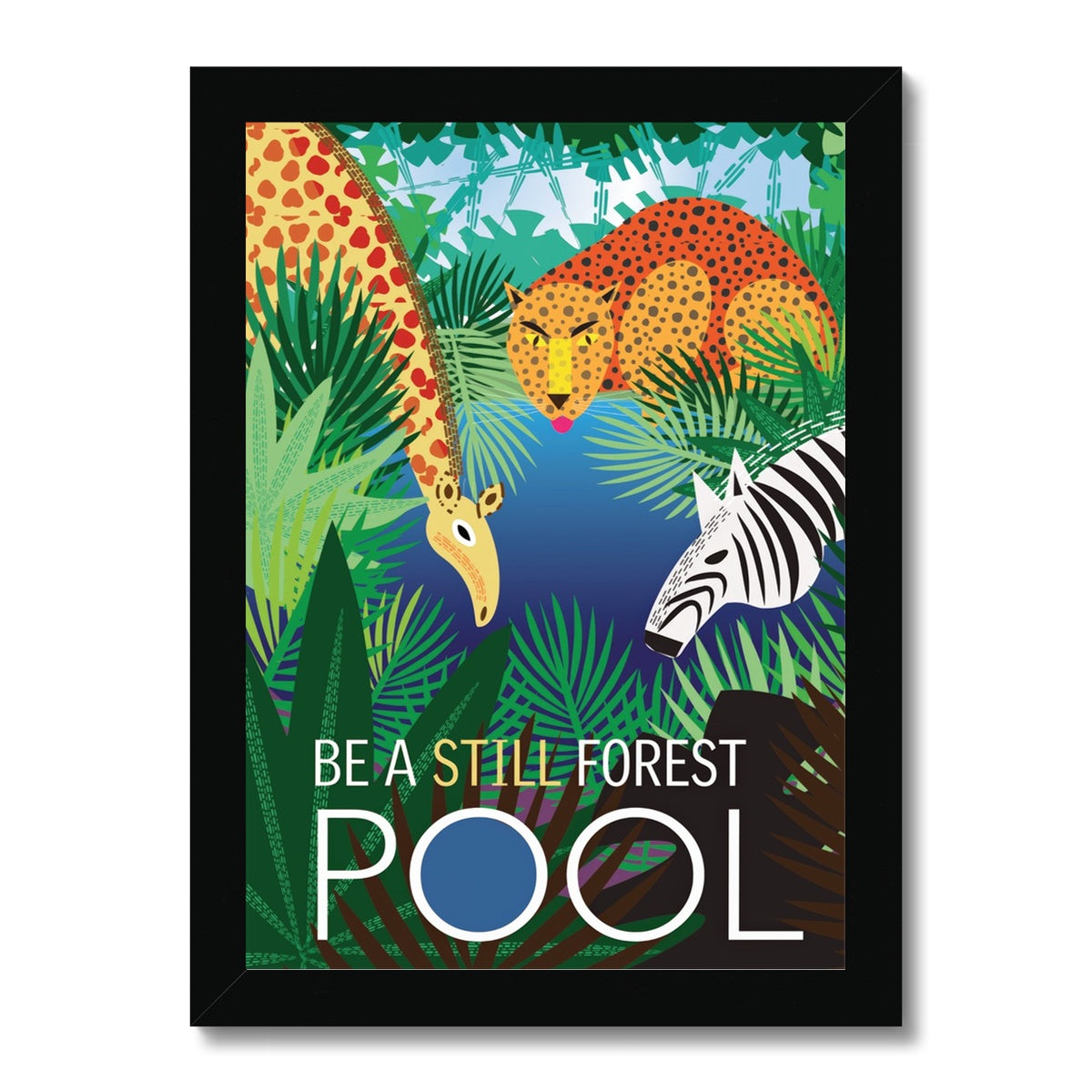 Still Forest Pool: Mindfulness Framed Print