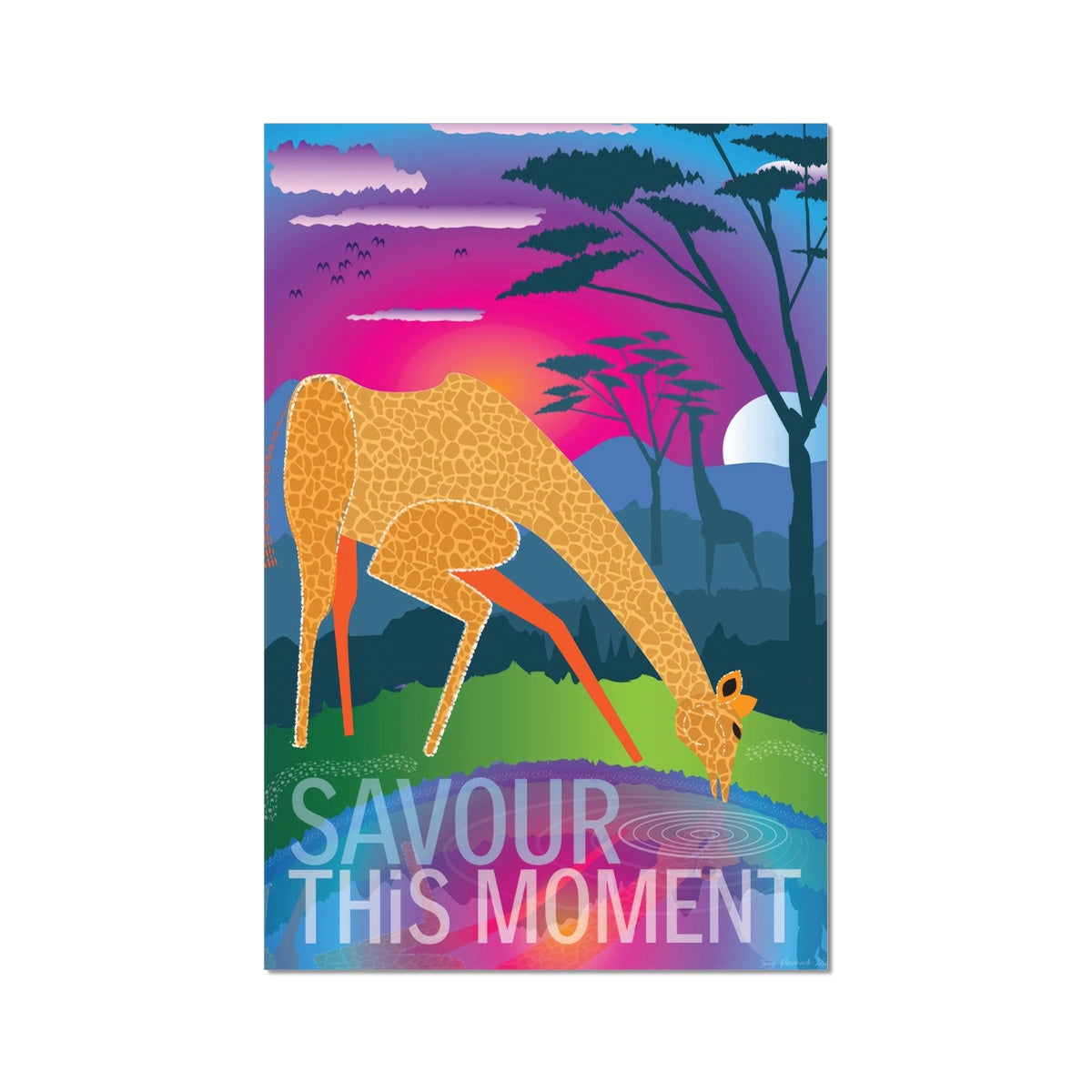 Savour This Moment: Mindfulness Wall Art Poster