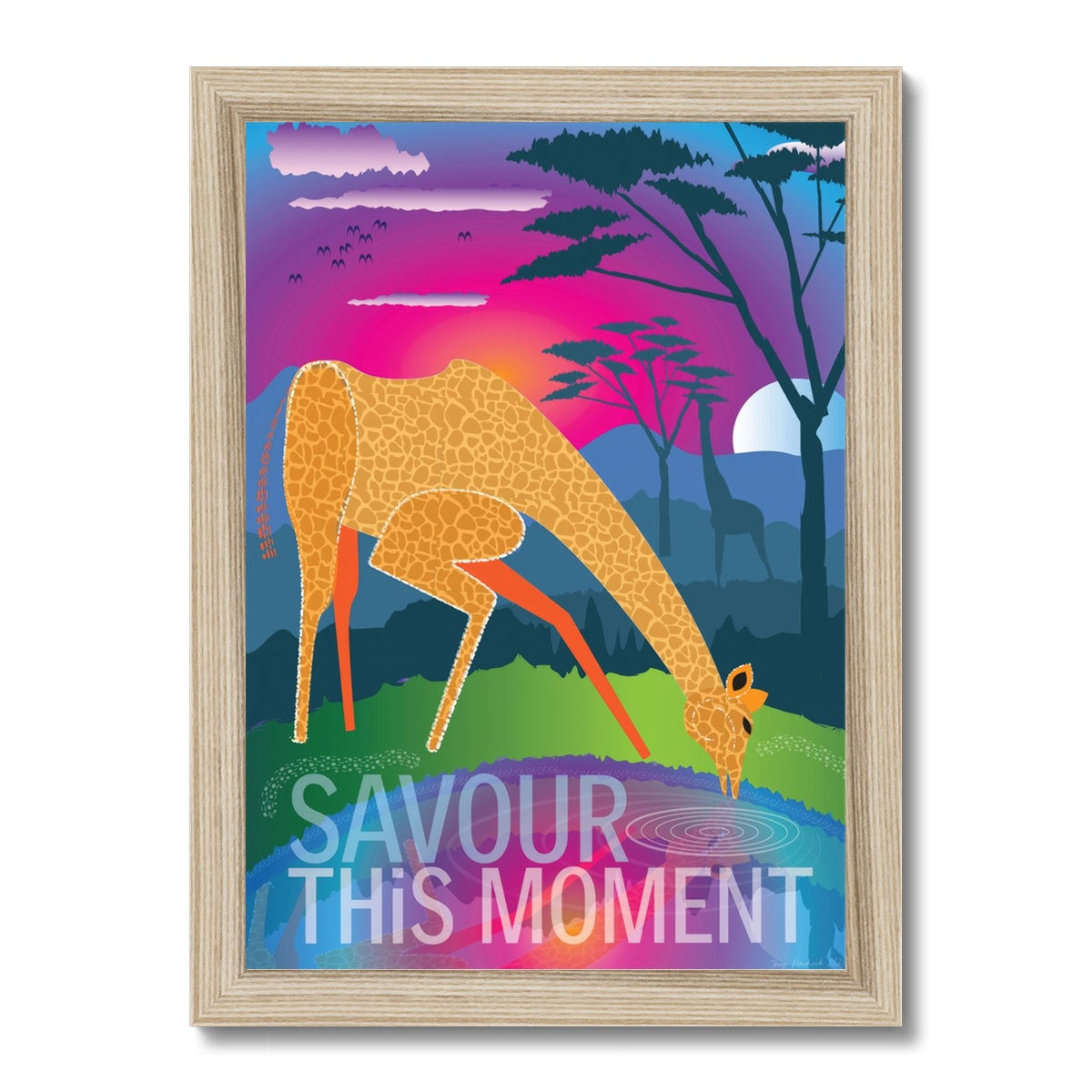 Savour This Moment: Mindfulness Framed Print