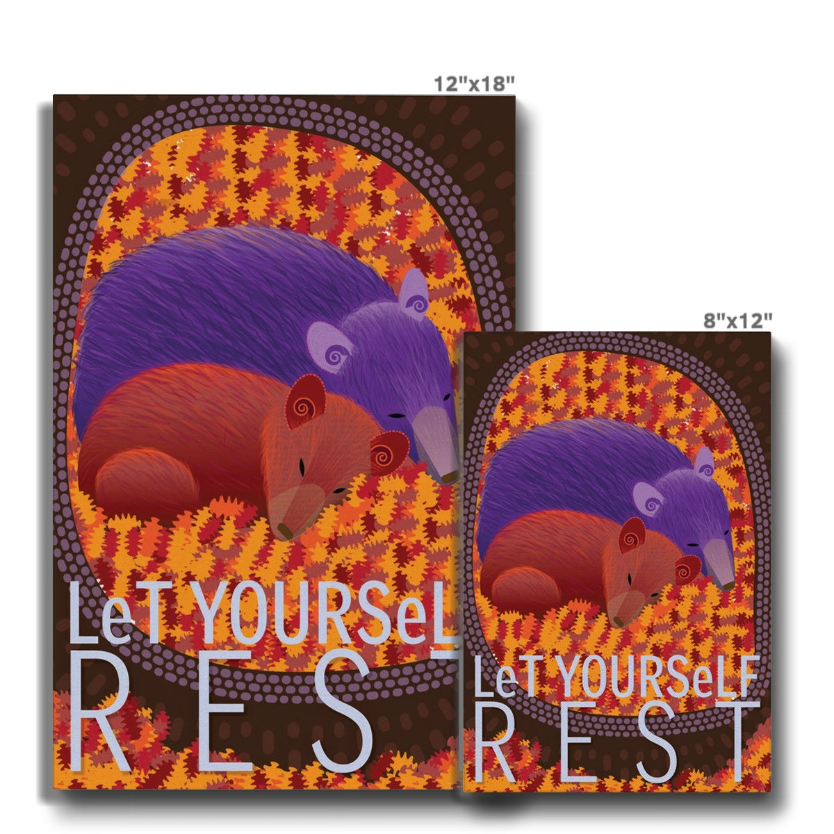 Let Yourself Rest: Mindfulness Eco Canvas