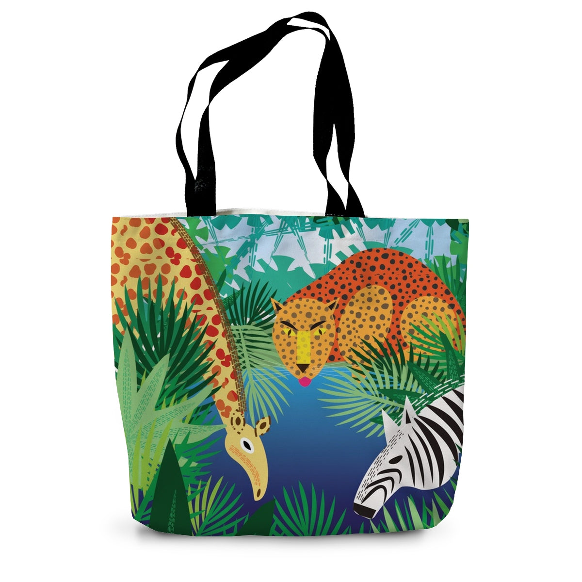 Still Forest Pool: Mindfulness Canvas Tote Bag