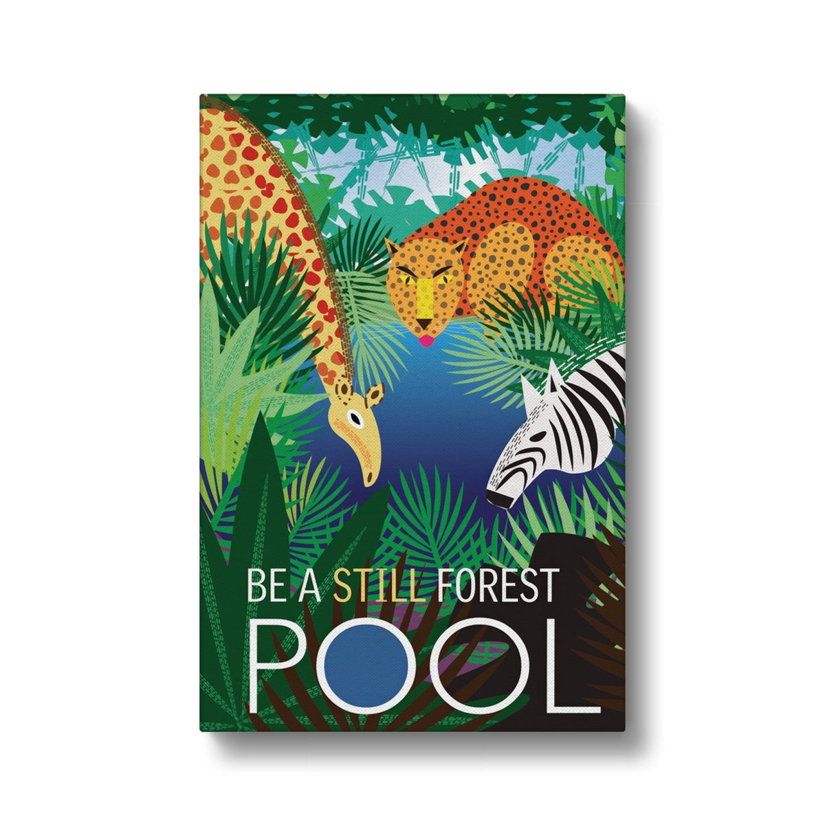 Still Forest Pool: Mindfulness Eco Canvas