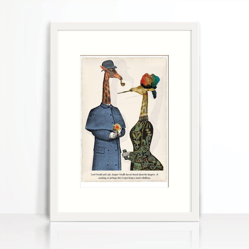 Lord Gerald and Lady Juniper Giraffe-Wall Art-Tony Pinchuck-Tony Pinchuck