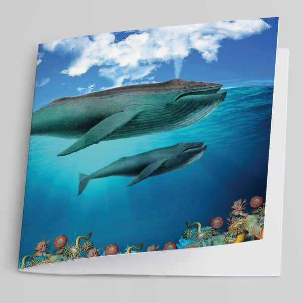 Humpback Whales-Greeting Card-Tony Pinchuck-Tony Pinchuck