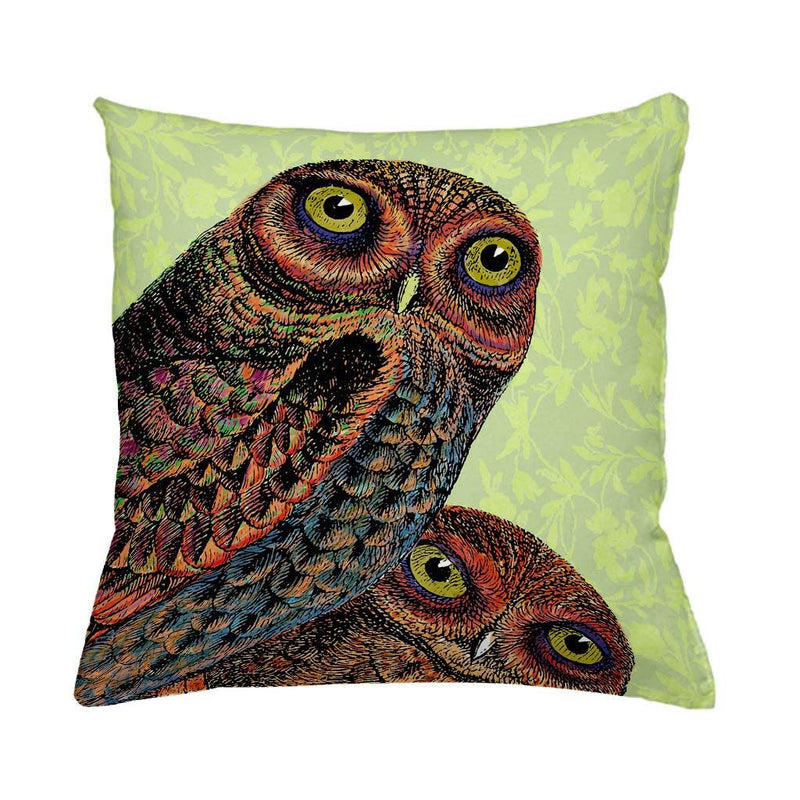 Owl Pair Cushion Cover-Cushion Cover-Tony Pinchuck-Tony Pinchuck